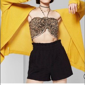 Wild Fable High Rise Black Cotton Shorts